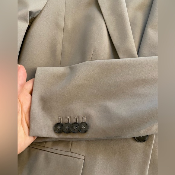 Ann Taylor pant suit matching set in season-less light color - Picture 3 of 6